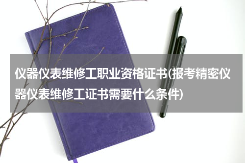仪器仪表维修工职业资格证书(报考精密仪器仪表维修工证书需要什么条件)