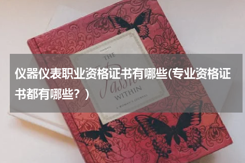 仪器仪表职业资格证书有哪些(专业资格证书都有哪些？)