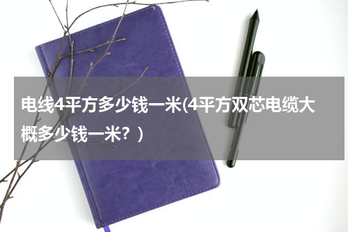 电线4平方多少钱一米(4平方双芯电缆大概多少钱一米？)