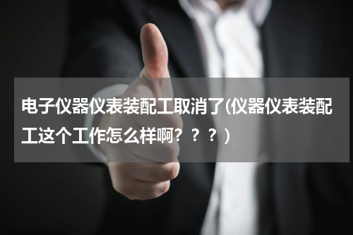 电子仪器仪表装配工取消了(仪器仪表装配工这个工作怎么样啊？？？)