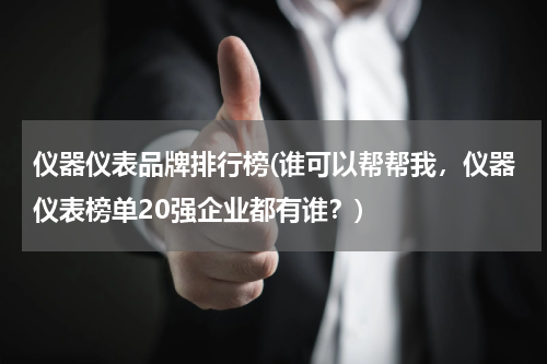 仪器仪表品牌排行榜(谁可以帮帮我，仪器仪表榜单20强企业都有谁？)