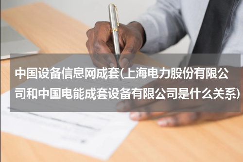 中国设备信息网成套(上海电力股份有限公司和中国电能成套设备有限公司是什么关系)